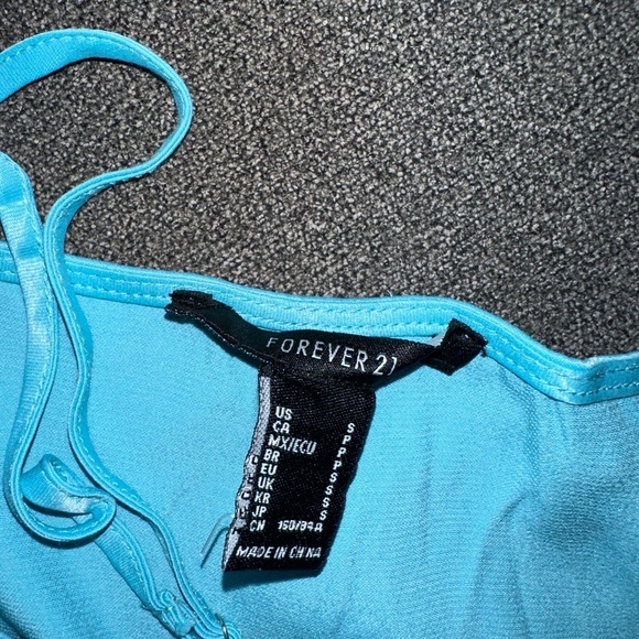 Forever 21 Aqua Blue Strappy Top - Picture 3 of 4
